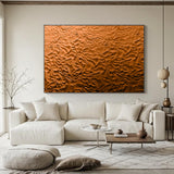 brown Sculptured art Painting Wood carving wall art Art sculpture Abstract 3D Textured Wall Art