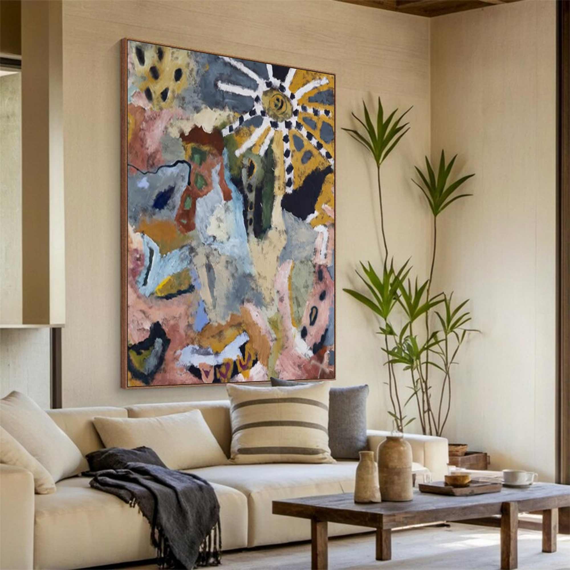 colorful graffiti art, Colorful abstract painting, colorful textured wall decor