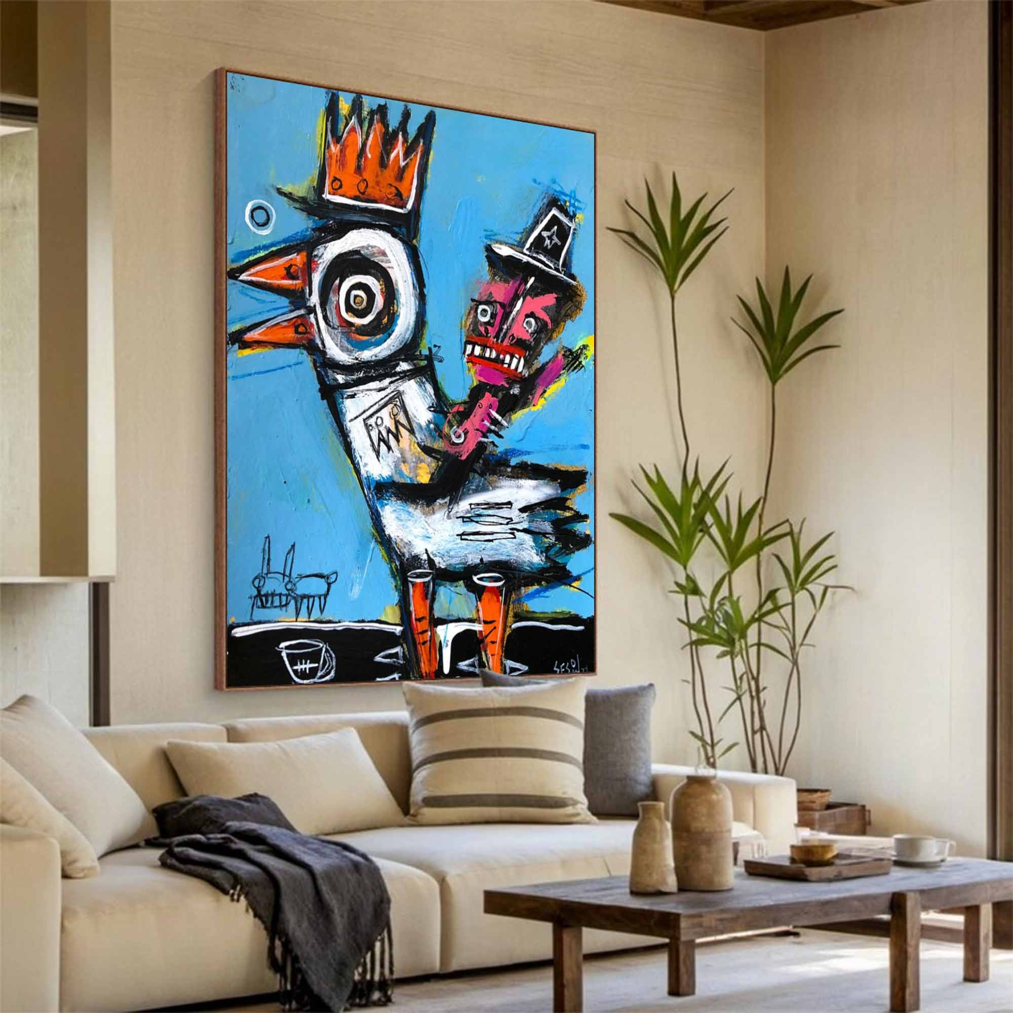 Colorful Modern Art Canvas Colorful Pop Art Modern Graffiti Style Art 