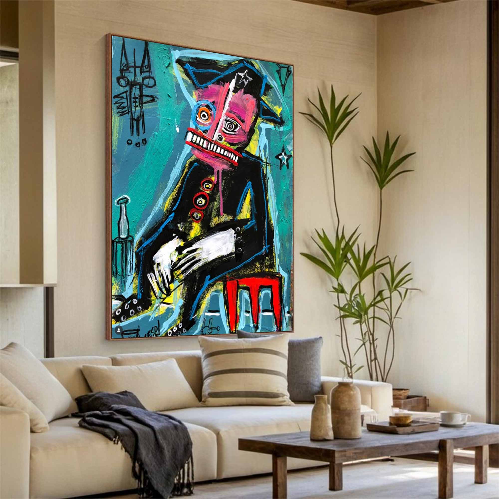 Modern Graffiti Style Art Colorful Pop Art Street Graffiti painting 