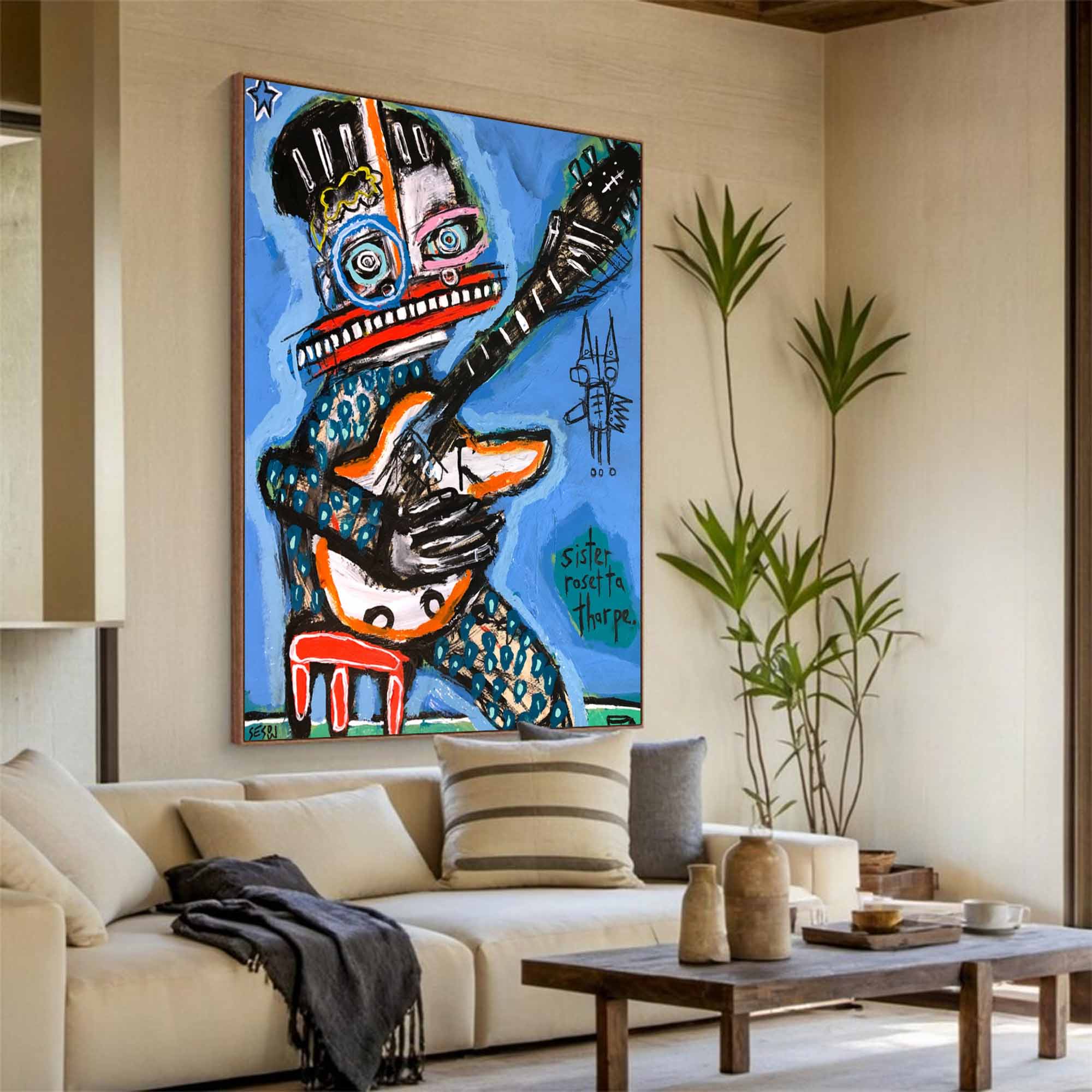 Colorful Pop Art Modern Graffiti Style Art Colorful Modern Art Canvas