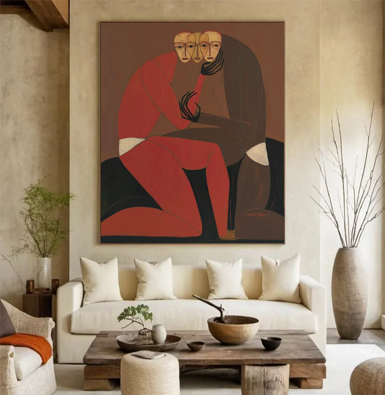 Surrealist Portrait Wall art Double Portraits art Human Connection art