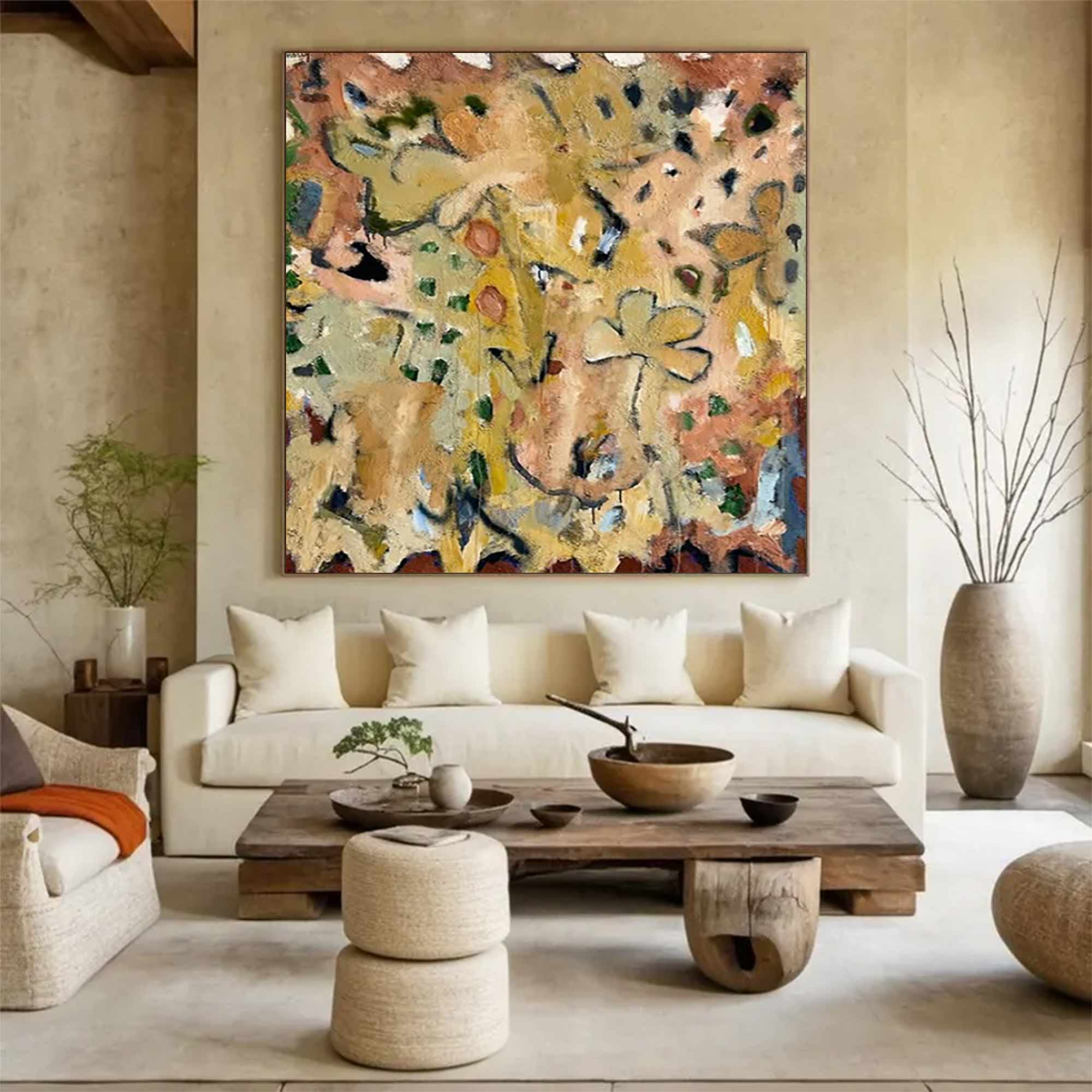 street graffiti painting graffiti-style painting Green abstract painting 