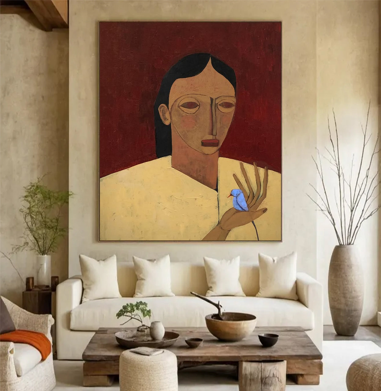 Contemporary Expressionism woman Abstract figurative painting