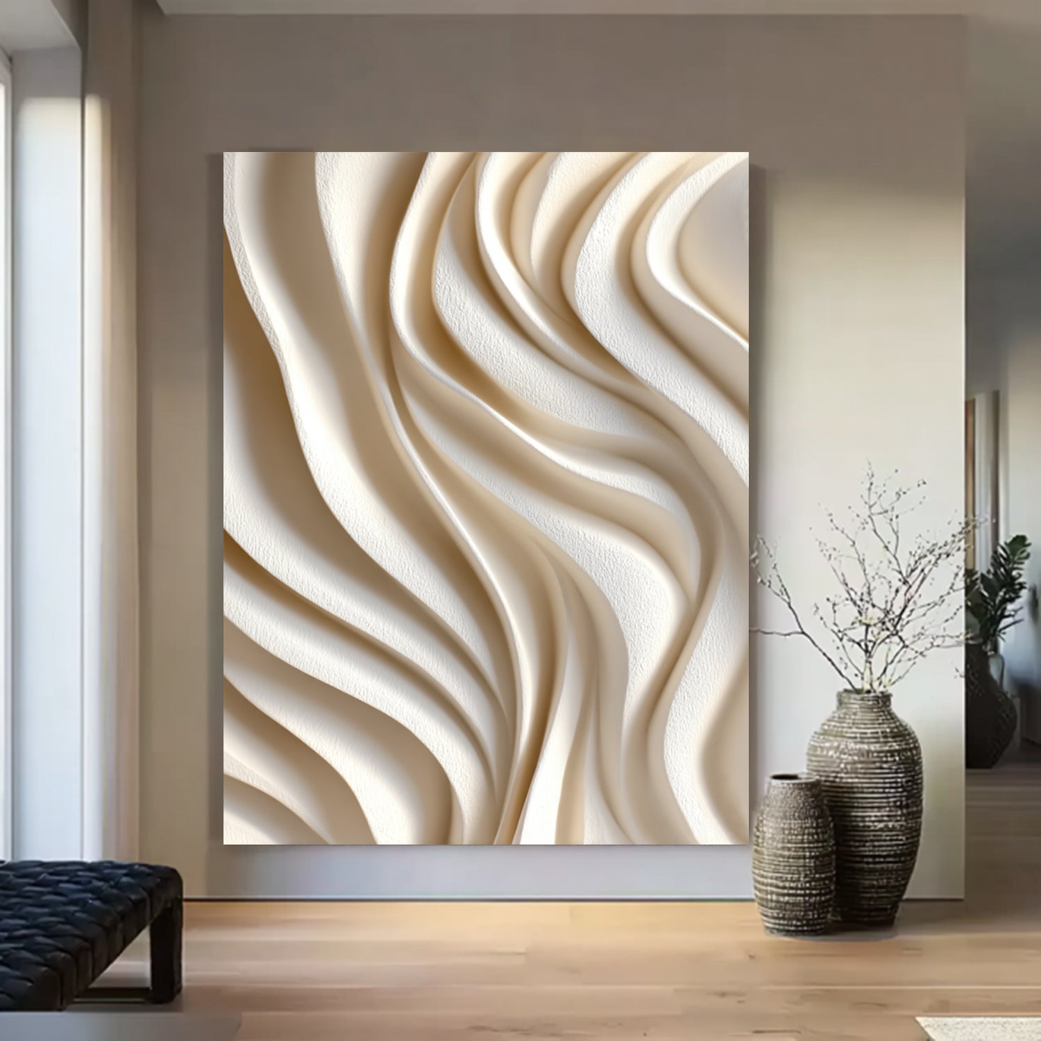 Art sculpture Textured Wall Decor 3D Wood carving Textured Wall Decor