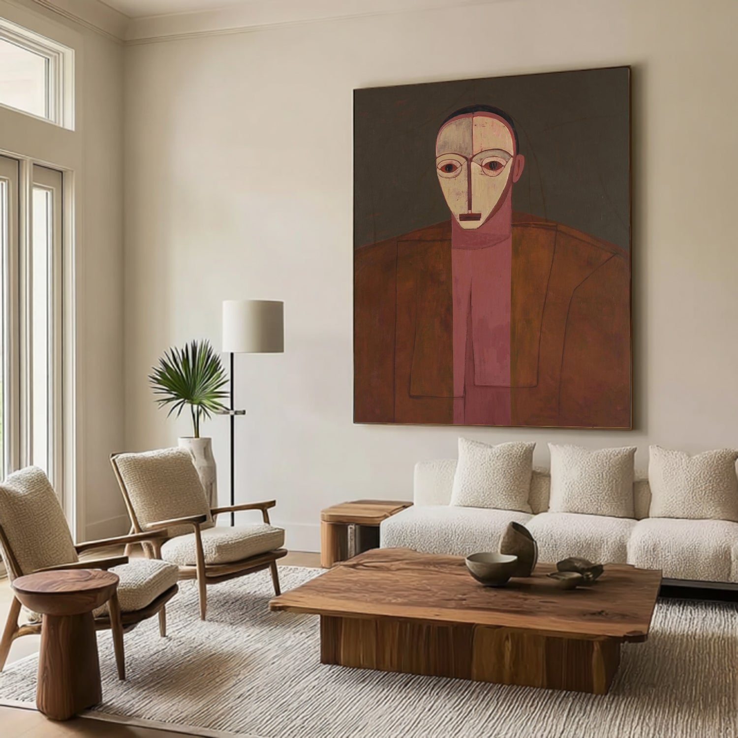 Contemporary Expressionism Abstract figurative painting Minimalist portrait