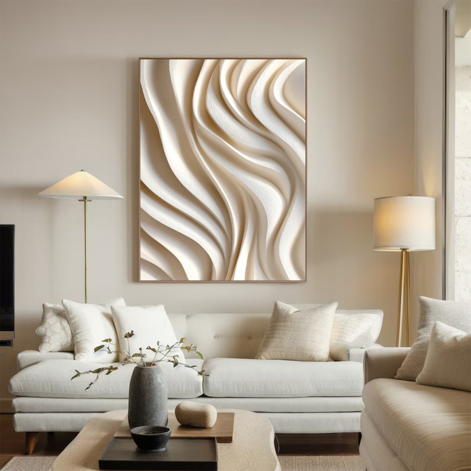 Art sculpture Textured Wall Decor 3D Wood carving Textured Wall Decor