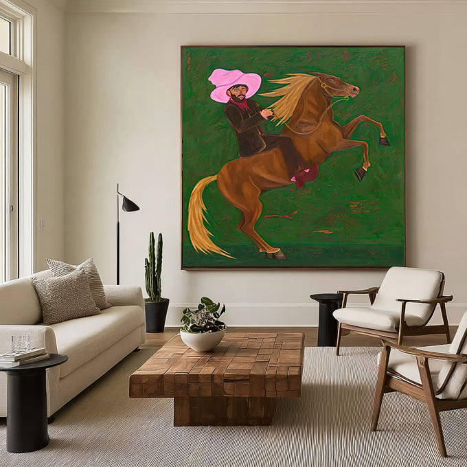 Horse Wall Art Tasteful Horse Decor Equestrians Gift Horse Original Art
