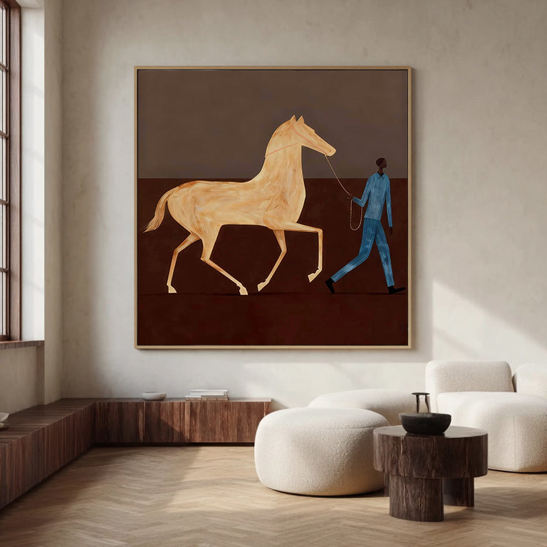 Horse Wall Art, Equestrian Art, Horse Lover Gift Modern Horse Painting