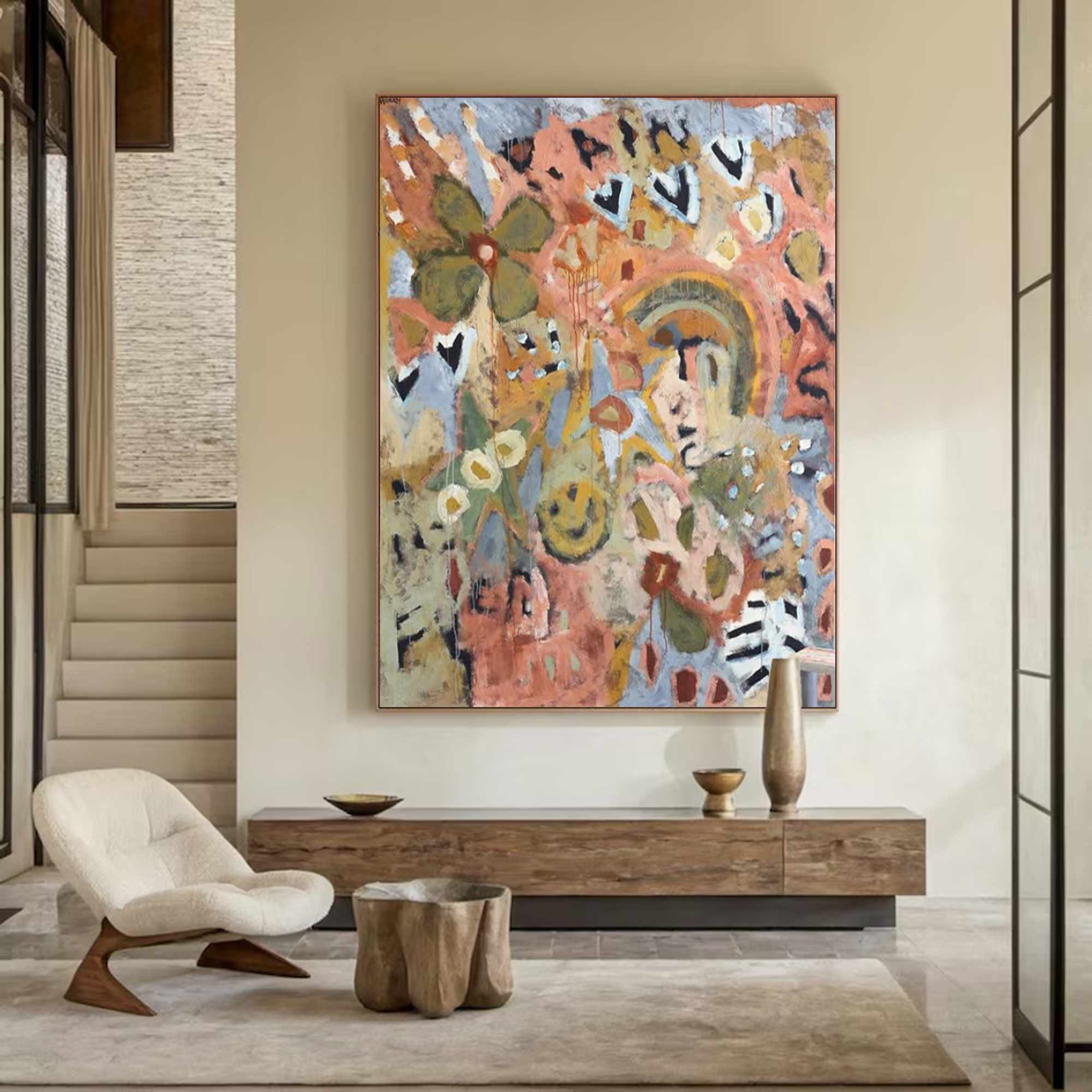 Street graffiti art Colorful graffiti wall art decor for living room