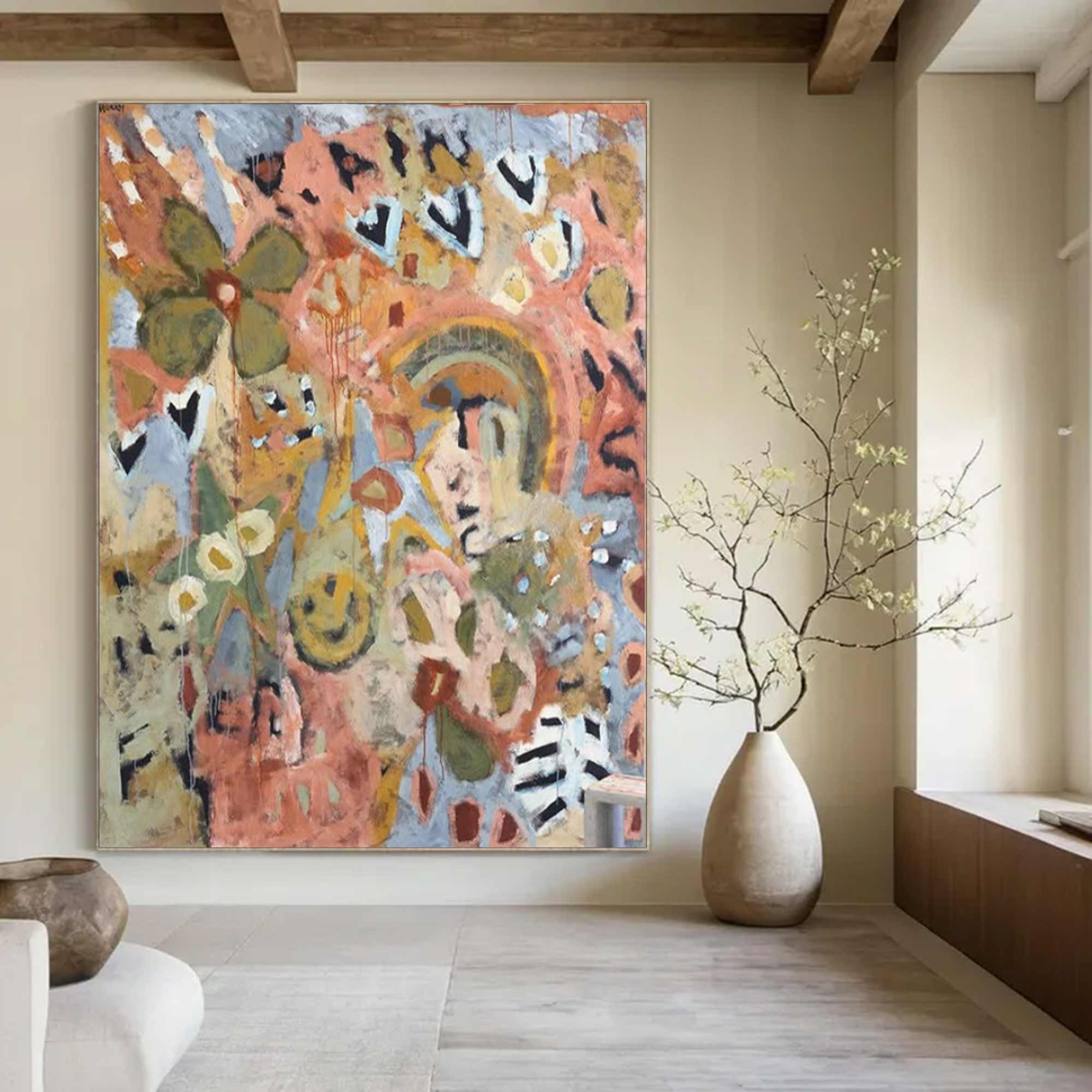 Street graffiti art Colorful graffiti wall art decor for living room