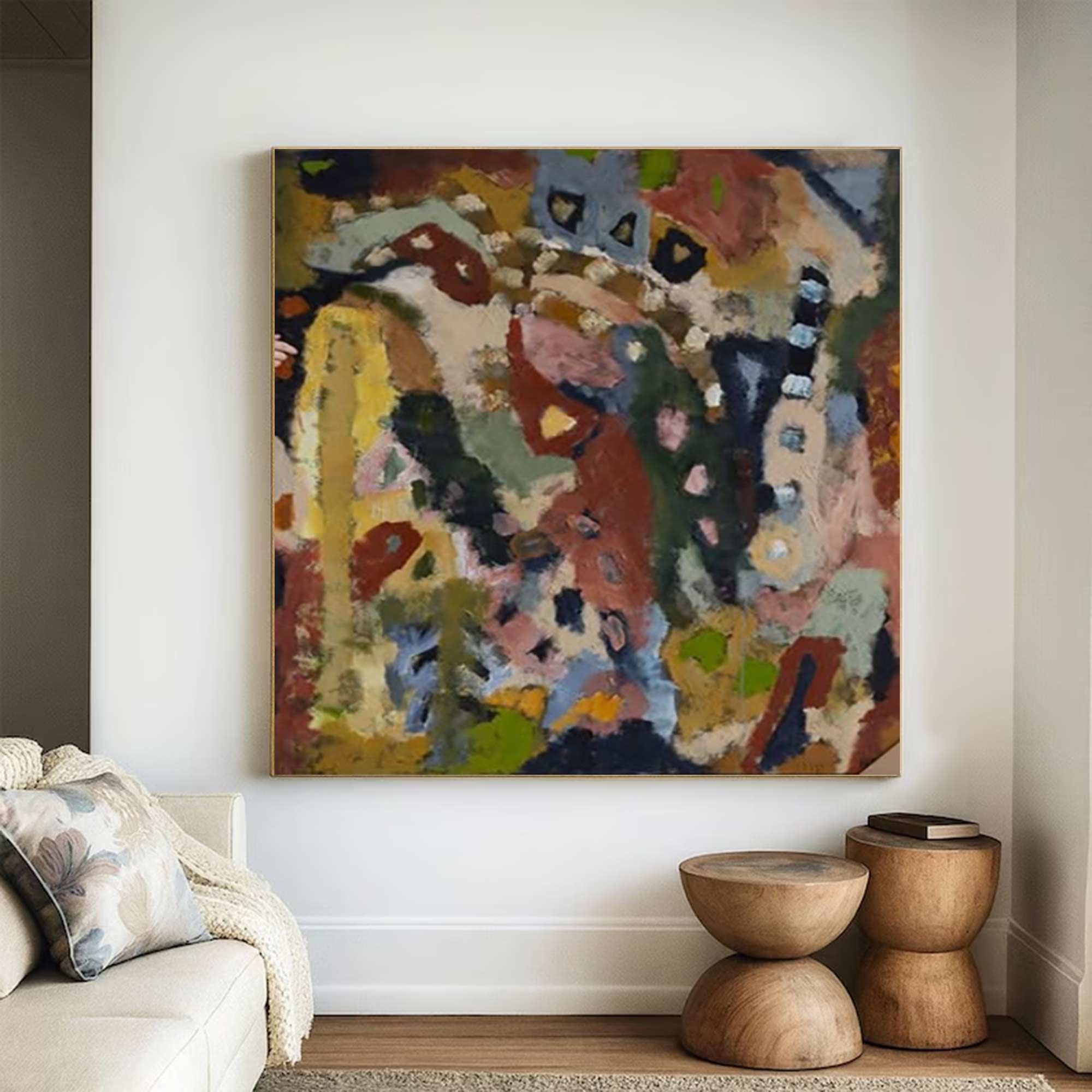 Colorful abstract painting street graffiti painting graffiti-style painting