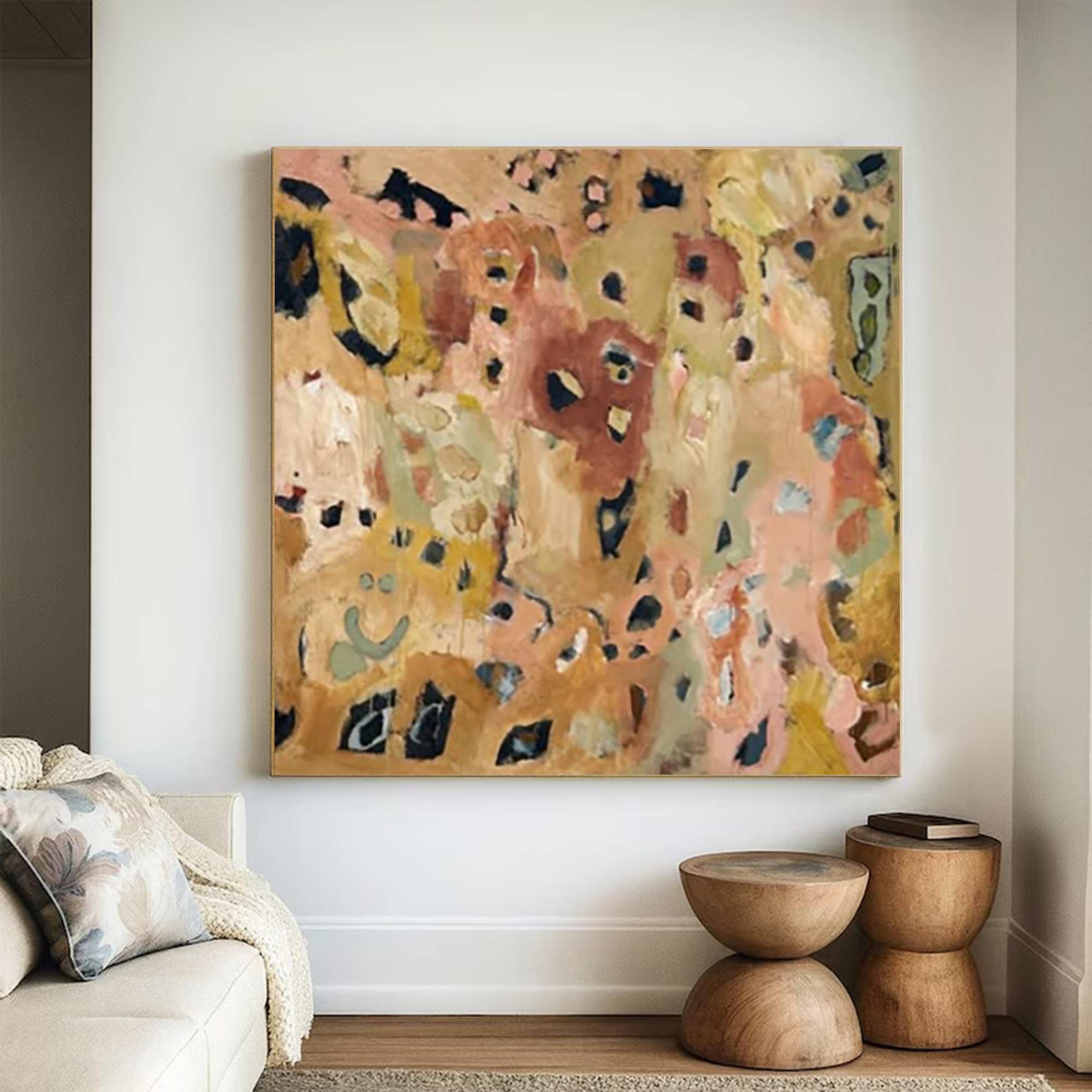 Green abstract painting street graffiti painting Pop Art painting 