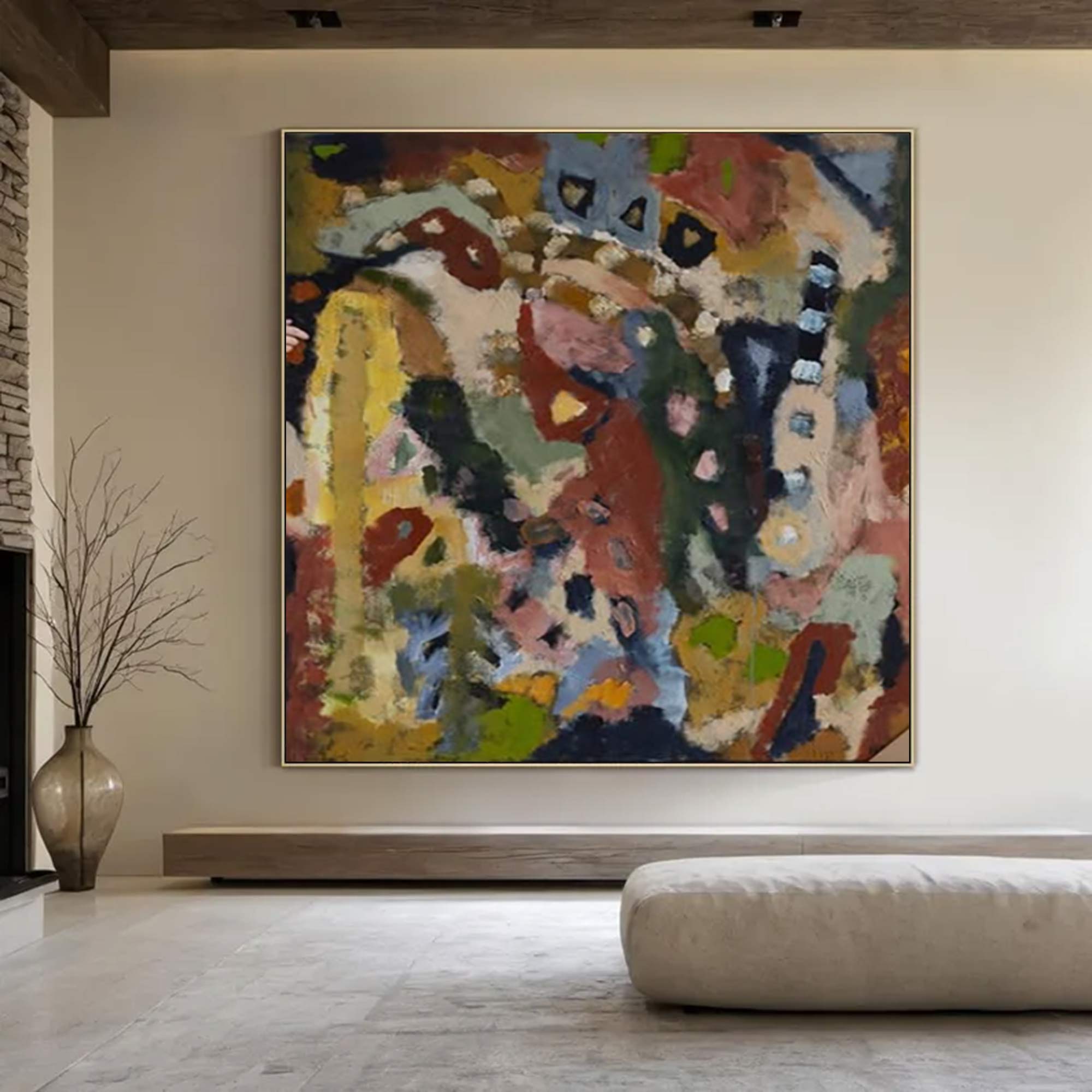 Colorful abstract painting street graffiti painting graffiti-style painting