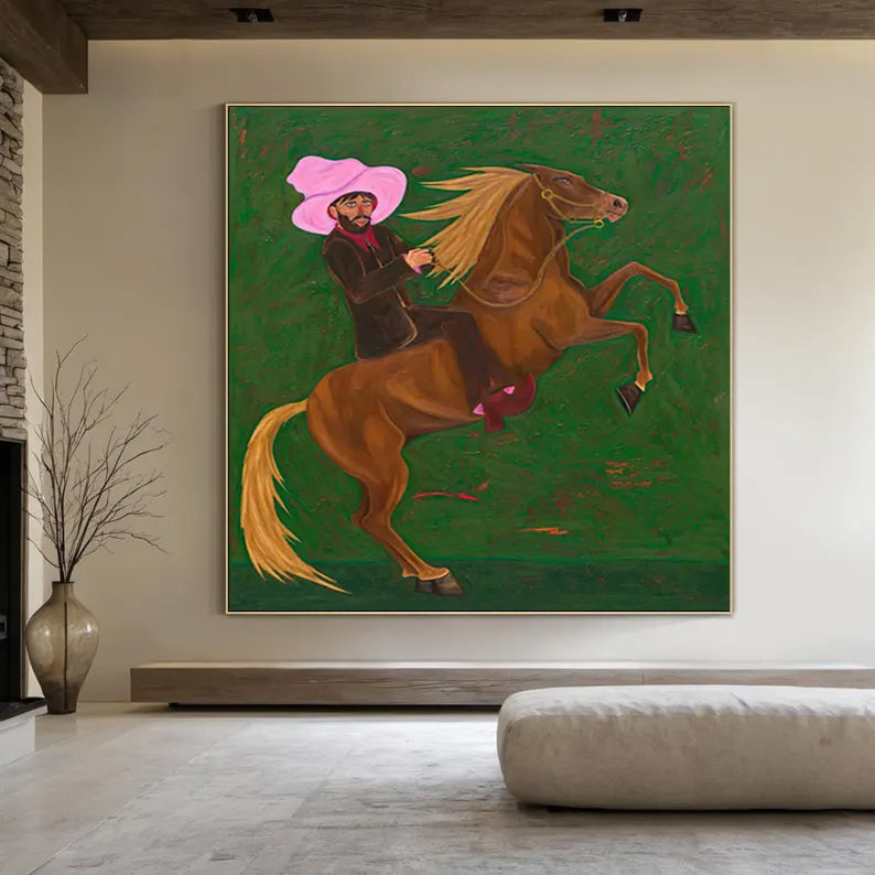 Horse Wall Art Tasteful Horse Decor Equestrians Gift Horse Original Art