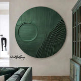 Circular painting #C037