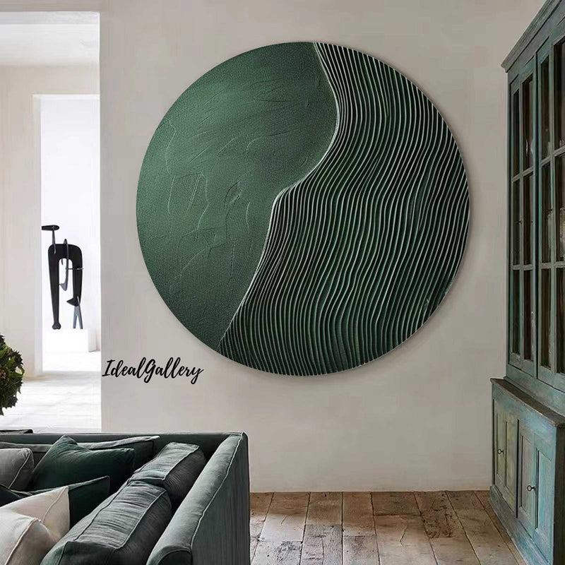 Circular painting #C039