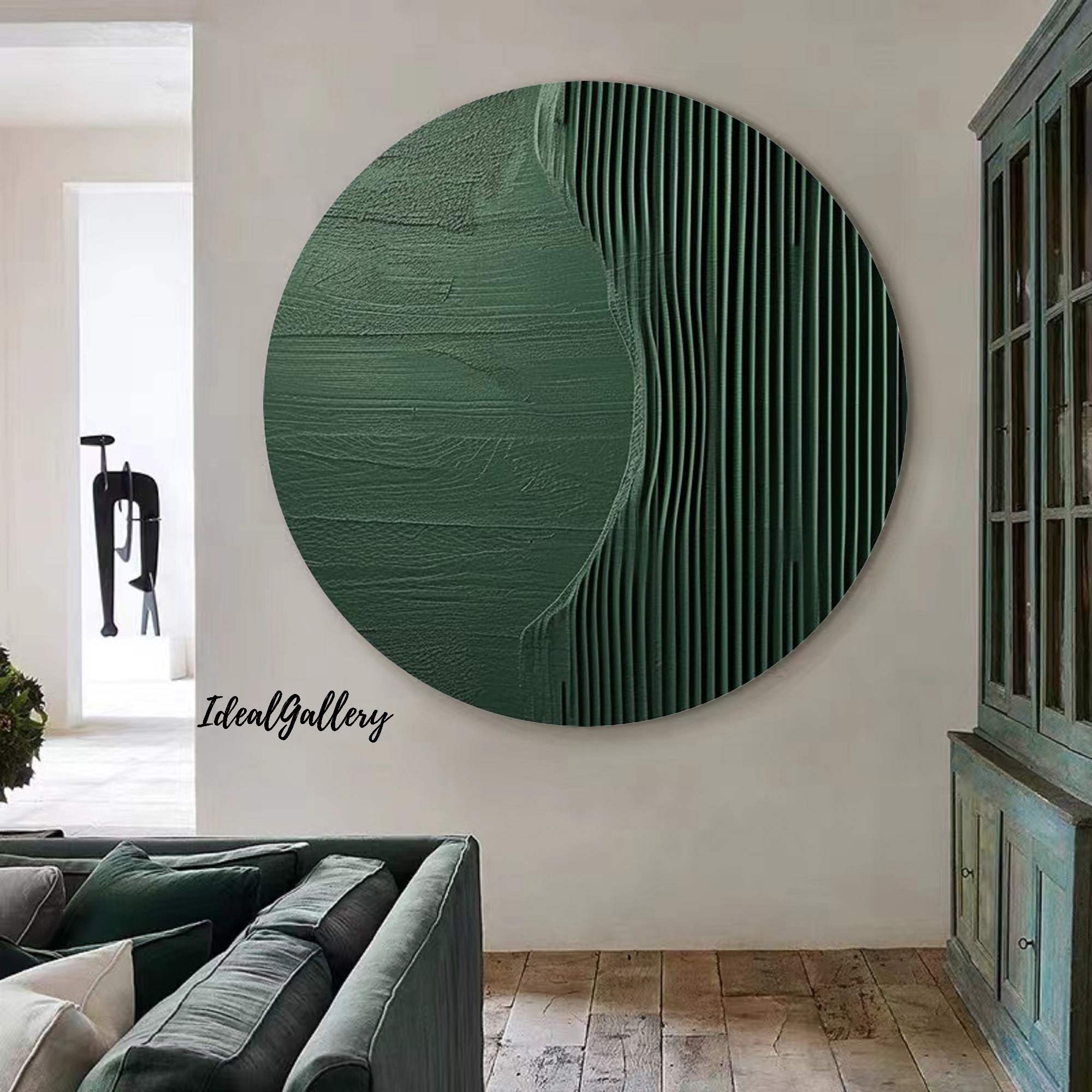 Circular painting #C038