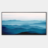 Large mountain painting mountain wall art Large blue abstract art blue mountains artwork