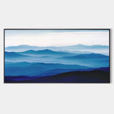 Large mountain painting mountain wall art Large blue abstract art blue mountains artwork