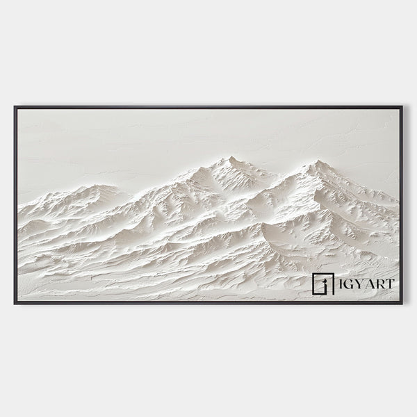 White Snow Mountain Wall Art Large White Snow Mountain Painting White Snow Mountain Canvas Art