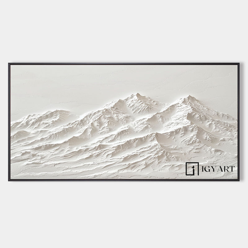 White Snow Mountain Wall Art Large White Snow Mountain Painting White Snow Mountain Canvas Art