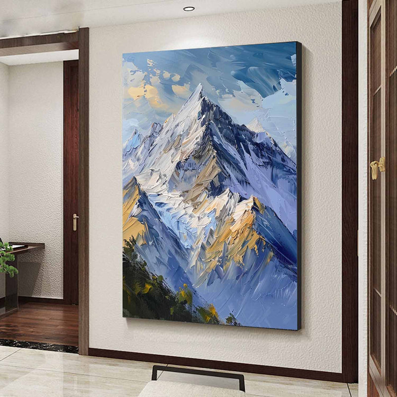 mountain landscape art mountain painting mountain artwork painting of the mountains