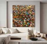 Abstract Colorful Texture Oil Painting on Canvas Colorful Abstract Art Modern Abstract Colorful Art