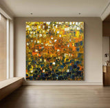 Jackson Pollock Style Painting Colorful Canvas Wall Art Colorful Abstract Art Modern Abstract Colorful Art