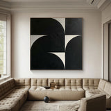 Black and white Abstract Painting Large Black and white Painting Black and white wall art