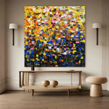 Abstract Colorful Texture Oil Painting on Canvas Colorful Abstract Art Modern Abstract Colorful Art