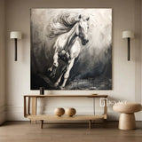 Horse Abstract Painting Running Horse Painting Horse Painting Horse Oil Painting Personalized Gifts Animal Painting 