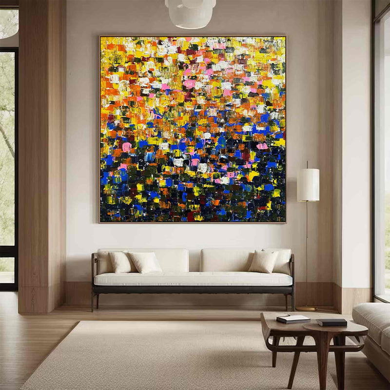 Abstract Colorful Texture Oil Painting on Canvas Colorful Abstract Art Modern Abstract Colorful Art