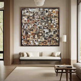 Large Abstract Colorful Texture Oil Painting on Canvas brown Abstract Art Wall Art Modern Abstract Colorful Art