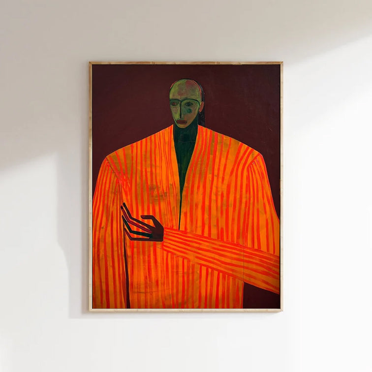 Abstract figurative painting Surrealist Portrait Wall art Surrealist Portrait