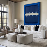 Large Blue abstract painting blue minimalist painting Blue texture wall art Large Blue Wall Art 