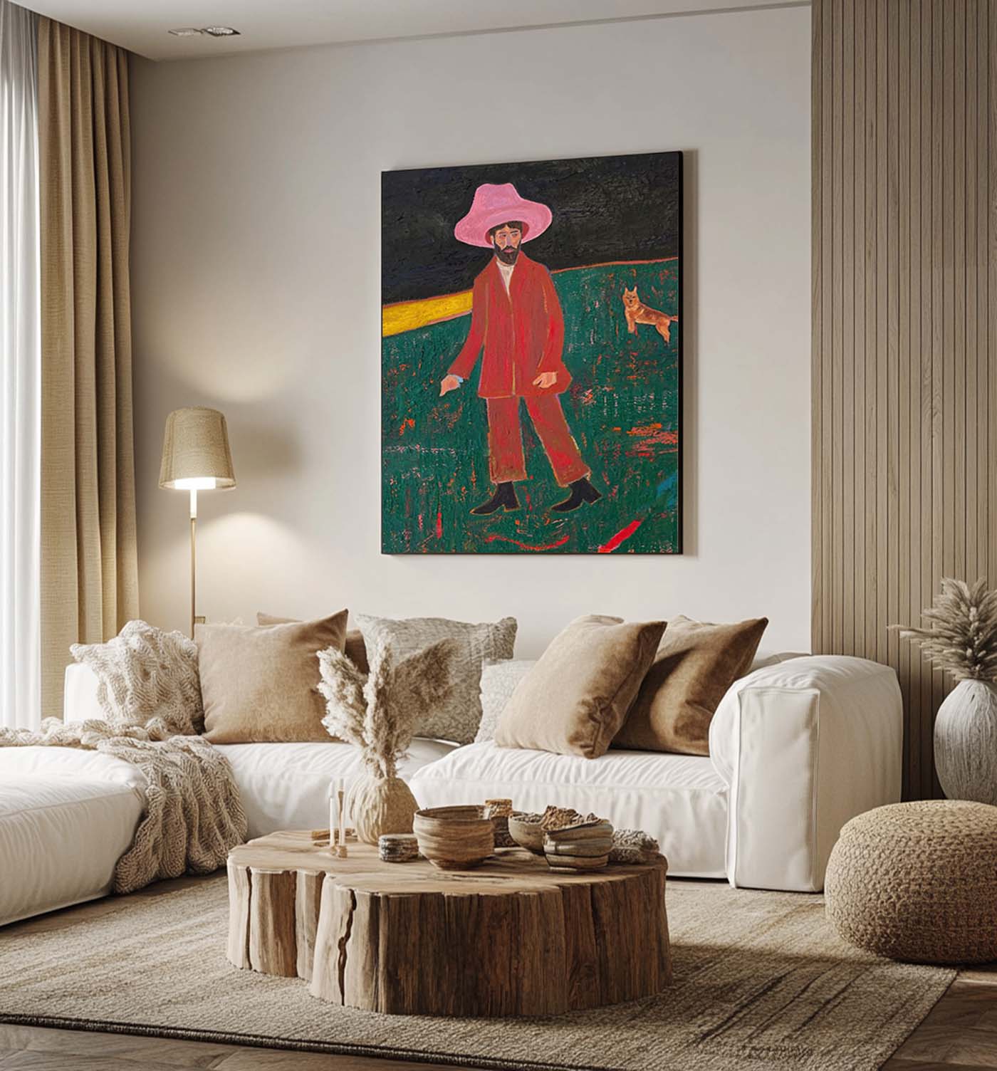 Red hat figure painting Figure abstract painting red hat figure abstract painting figure art 
