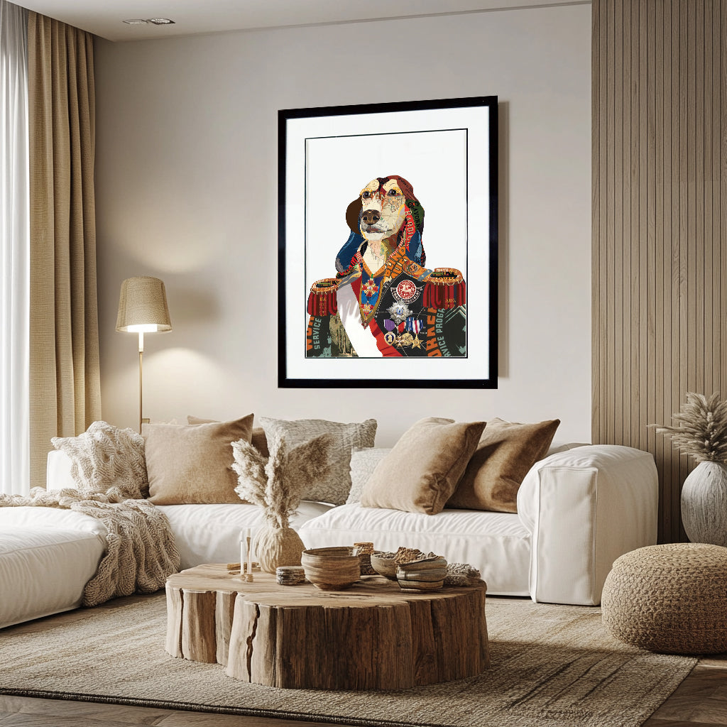 regal Pet portraits Pet Aristocracy Wall Decor Pet Collage Wall Art