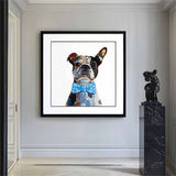 Animal collage art Collage art painting children's room decor painting