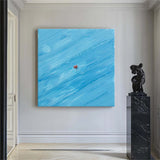 Blue swimming painting Large Blue textured Abstract Painting Blue Modern Abstract Art holiday leisure painting