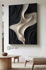 sculpture Textured Wall Decor Sculptured Wood Black Art Sculptured art Painting Geometric Wood Wall Art