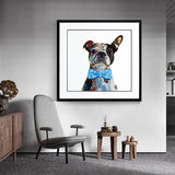 Animal collage art Collage art painting children's room decor painting
