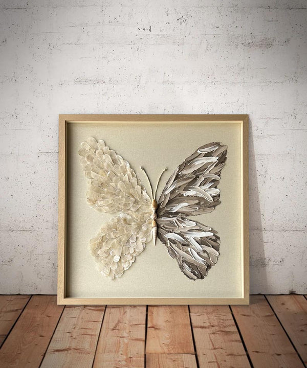 butterfly painting shell decor art butterfly wall art Shell decor painting