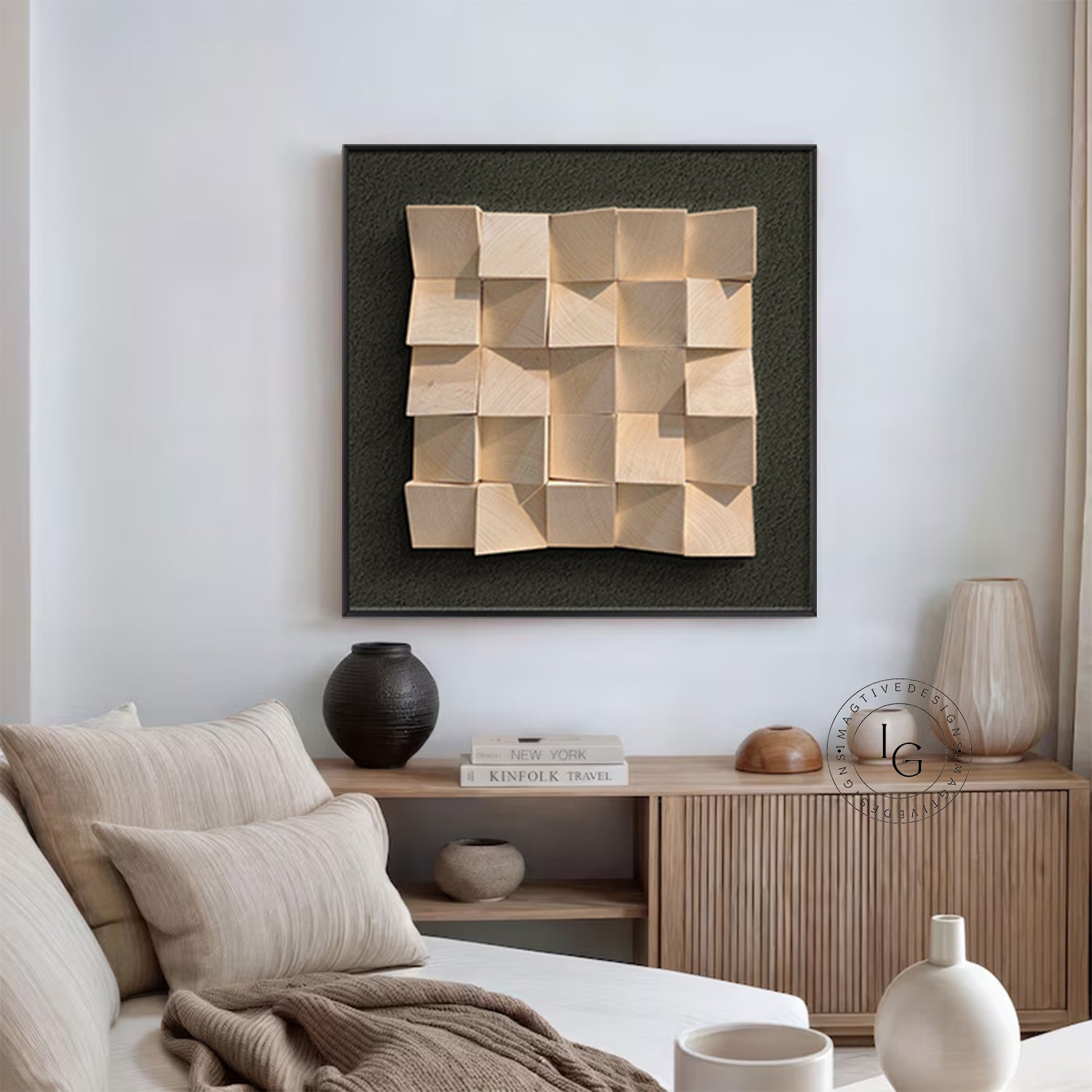 wood wall painting 3D Textured Wall Art Wood collage decor painting
