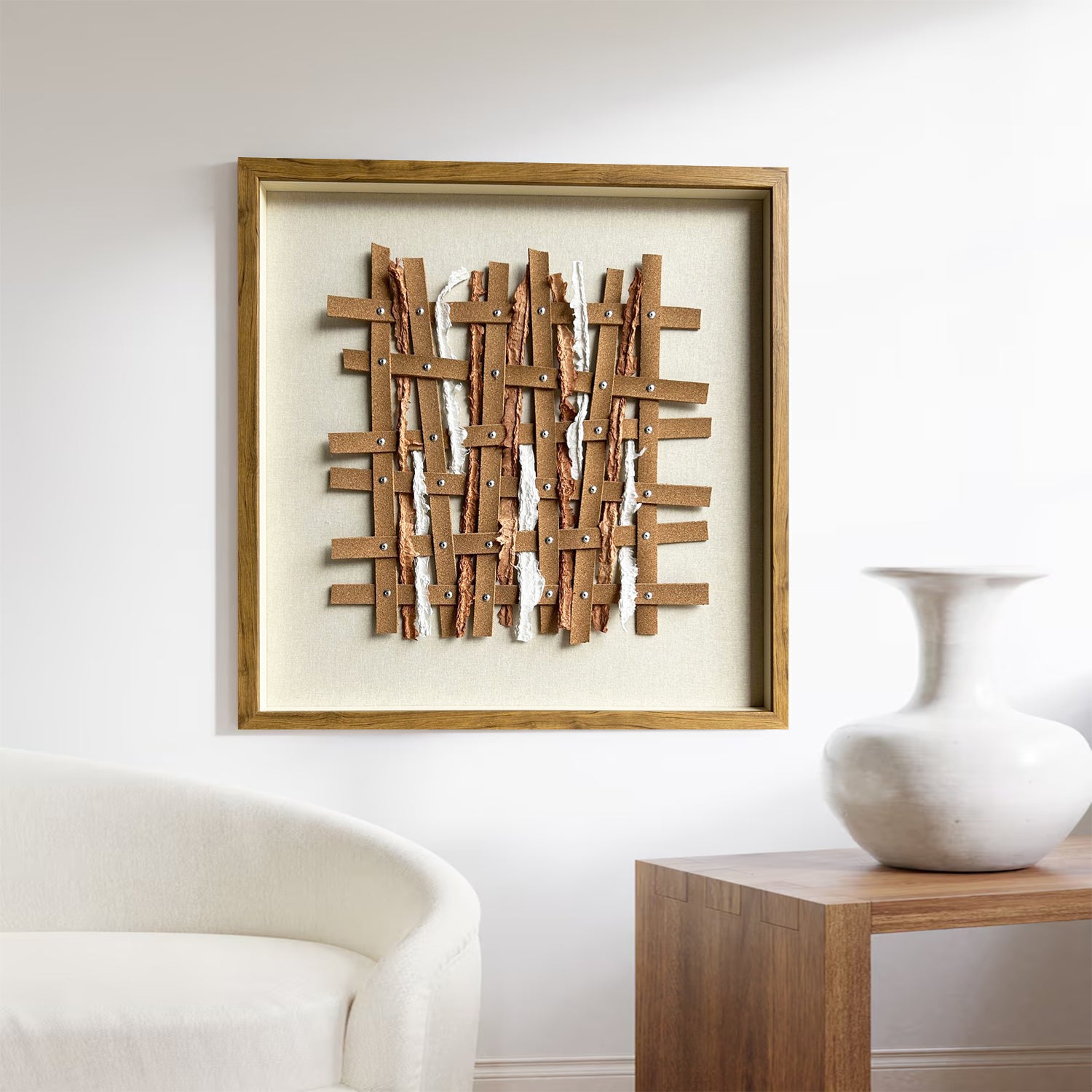 brown texture wall art brown abstract art leather wall decor painting