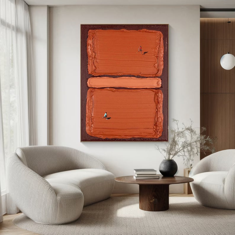 Red tennis court art Red tennis art Red tennis 3D textured impasto art