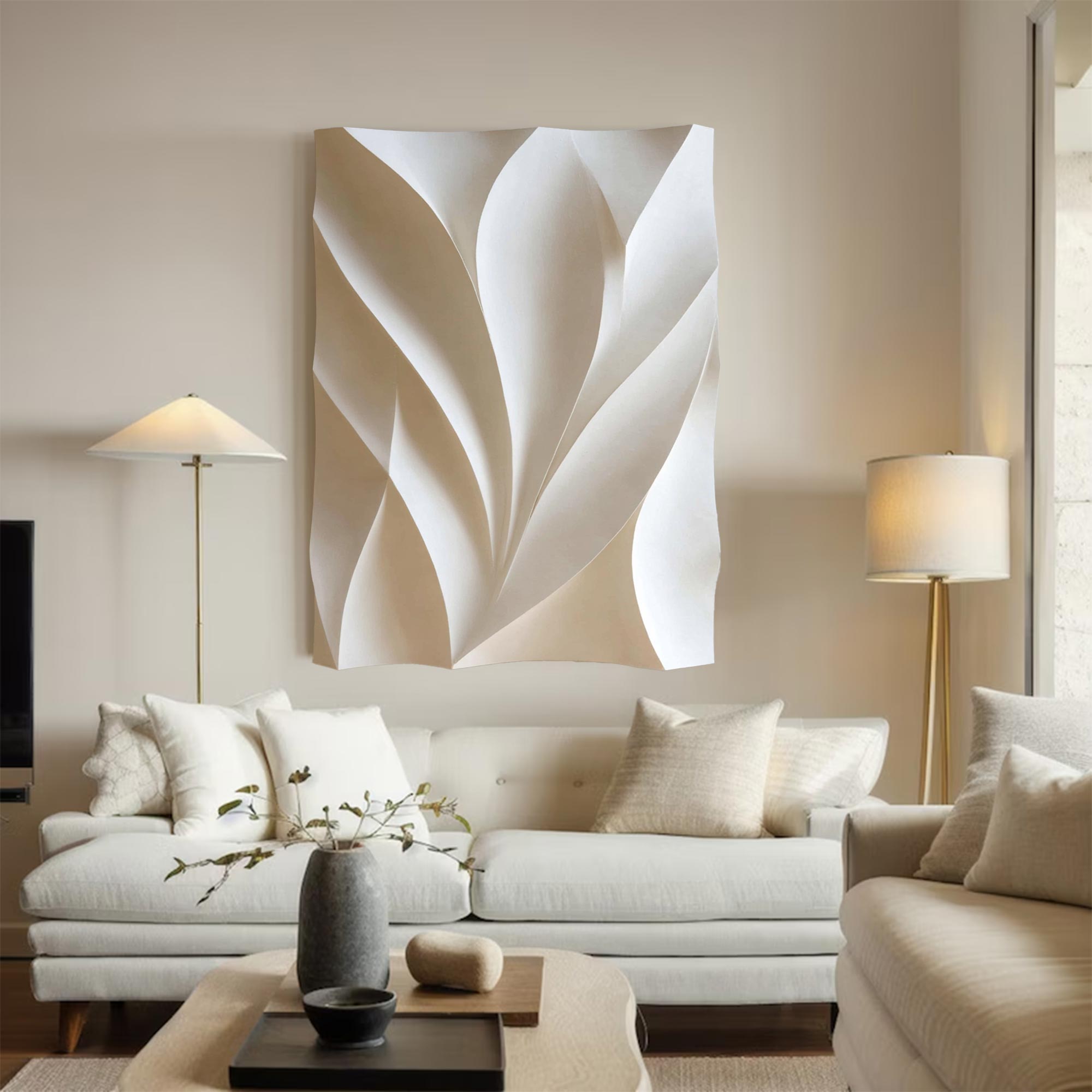 white Wood carving texture wall decor wood sculpture wall painting
