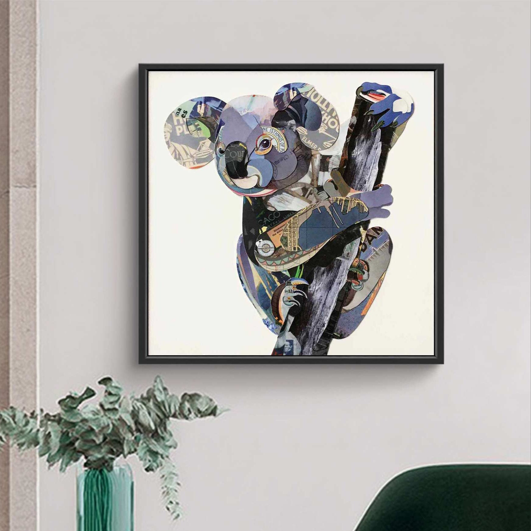 Koala Collage art painting Koala Painting Koala Collage painting