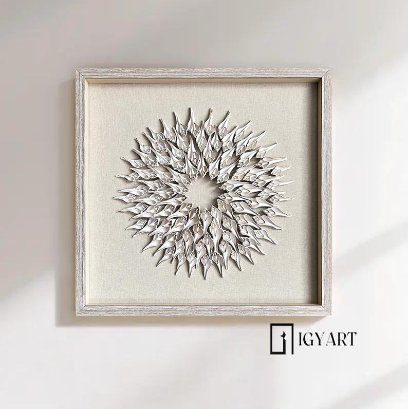Shell painting,sea shell art shell ornaments,shell wall art,shell decor