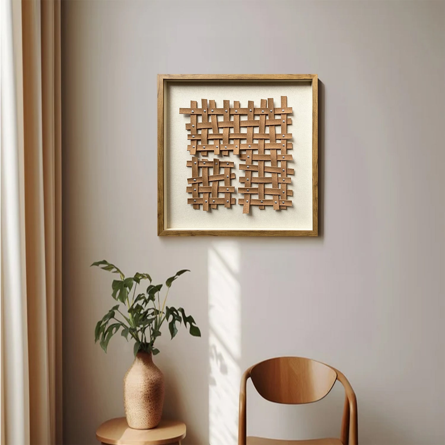 leather wall painting leather wall decor art brown texture wall art